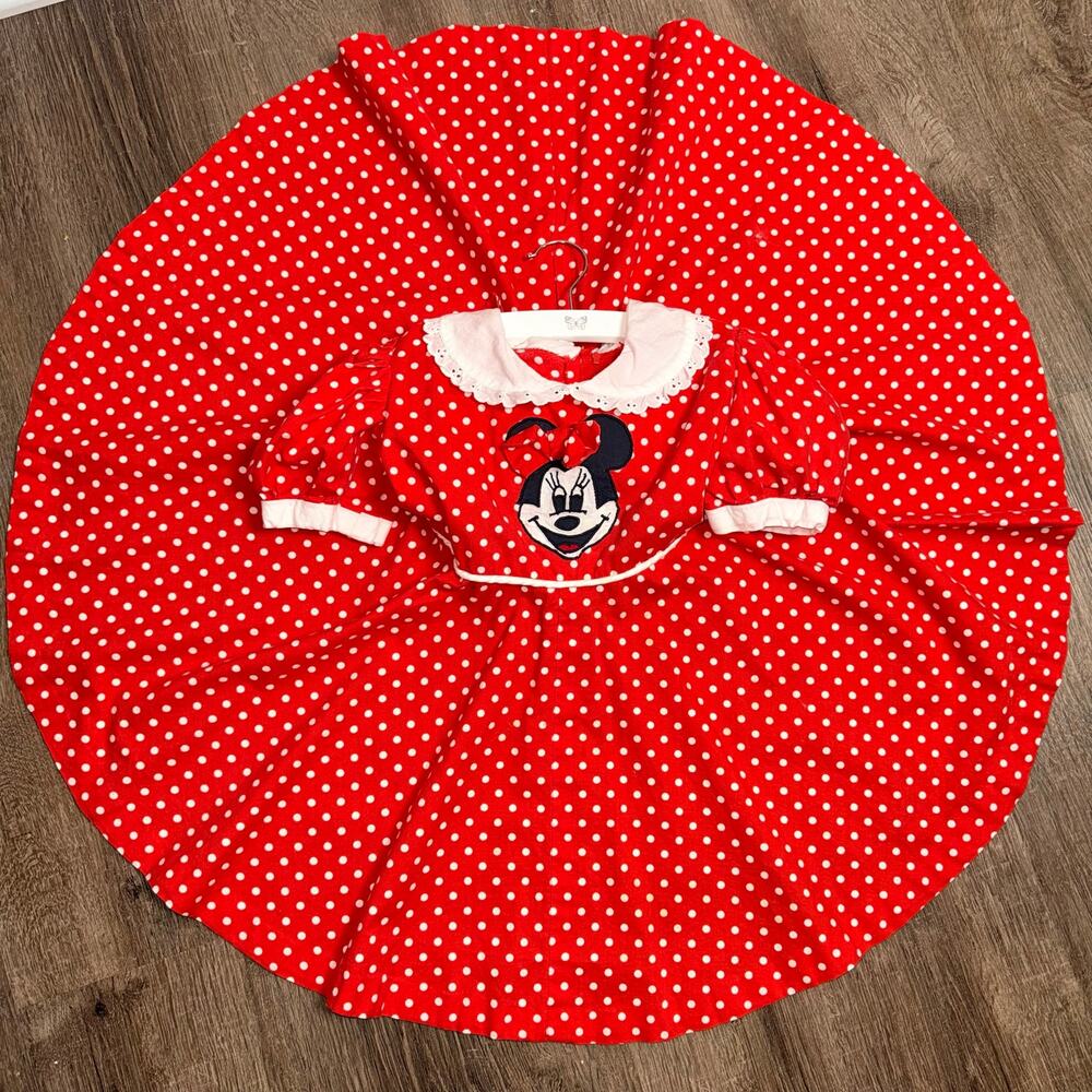 Minnie Mouse vintage disney handmade boutique full circle dress best for 5-6Y